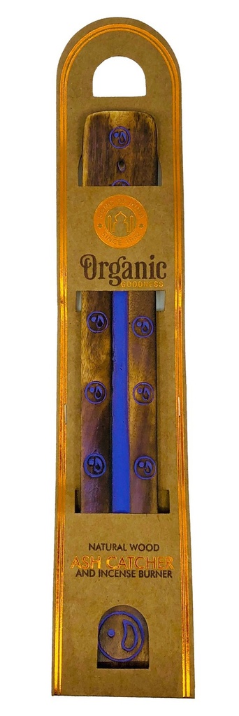 ORGANIC GOODNESS | Wooden Flat Ash Catcher 25cm PURPLE