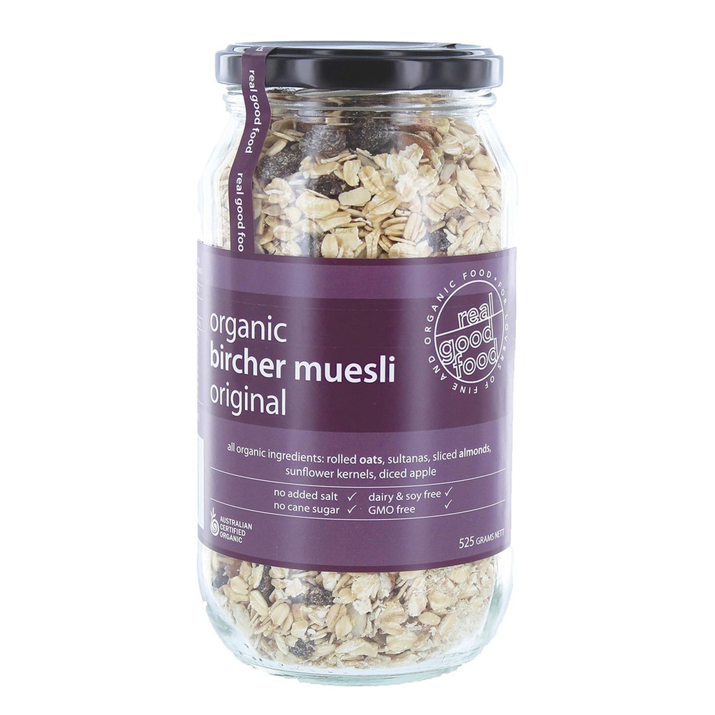 REAL GOOD FOOD | Muesli Bircher Organic (Jar) 525g