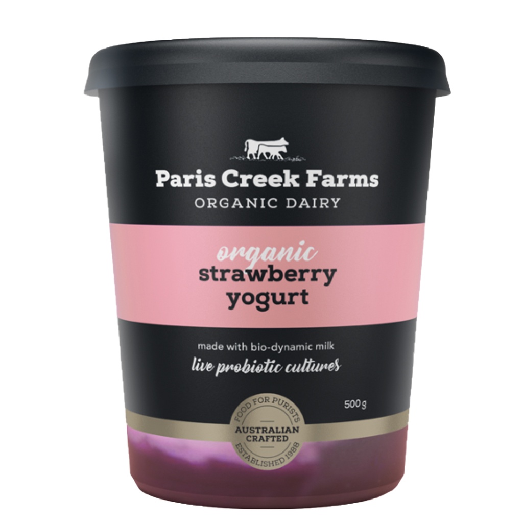 PARIS CREEK FARMS | Organic Strawberry Yogurt 500g