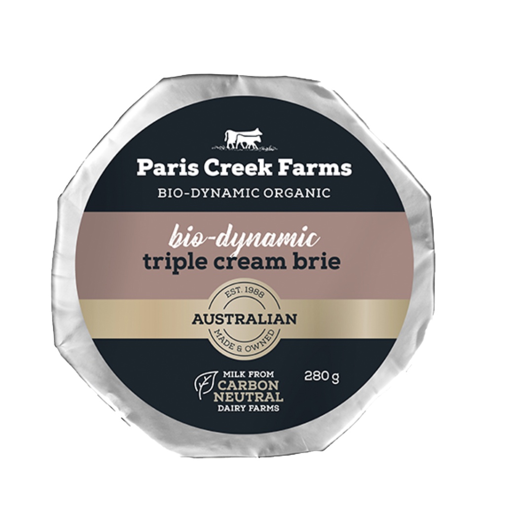 PARIS CREEK FARMS | Bio-Dynamic Triple Cream Brie 280g
