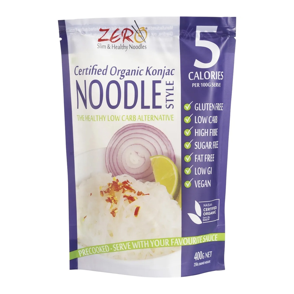 ZERO SLIM & HEALTHY | Certified Organic Konjac Noodles Style 400g