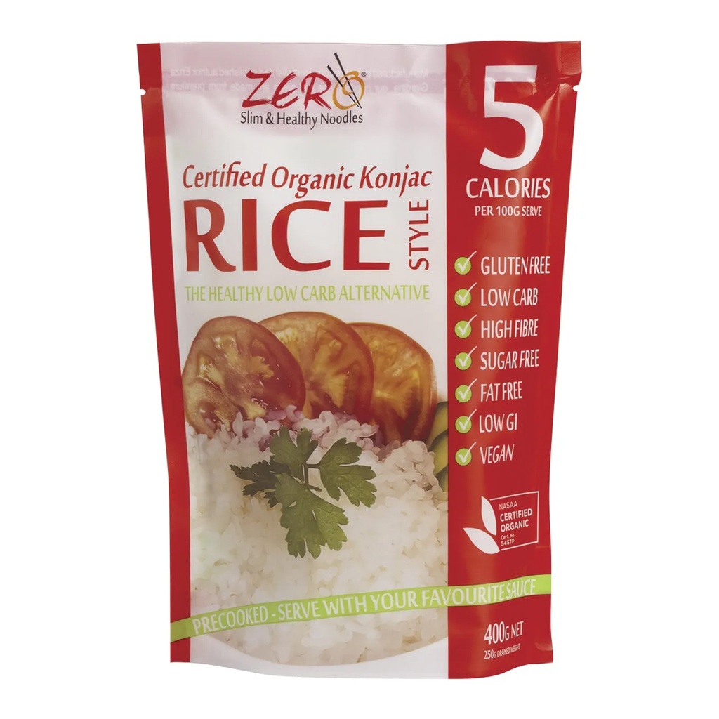 ZERO SLIM & HEALTHY｜有机认证魔芋米粒风格 400克