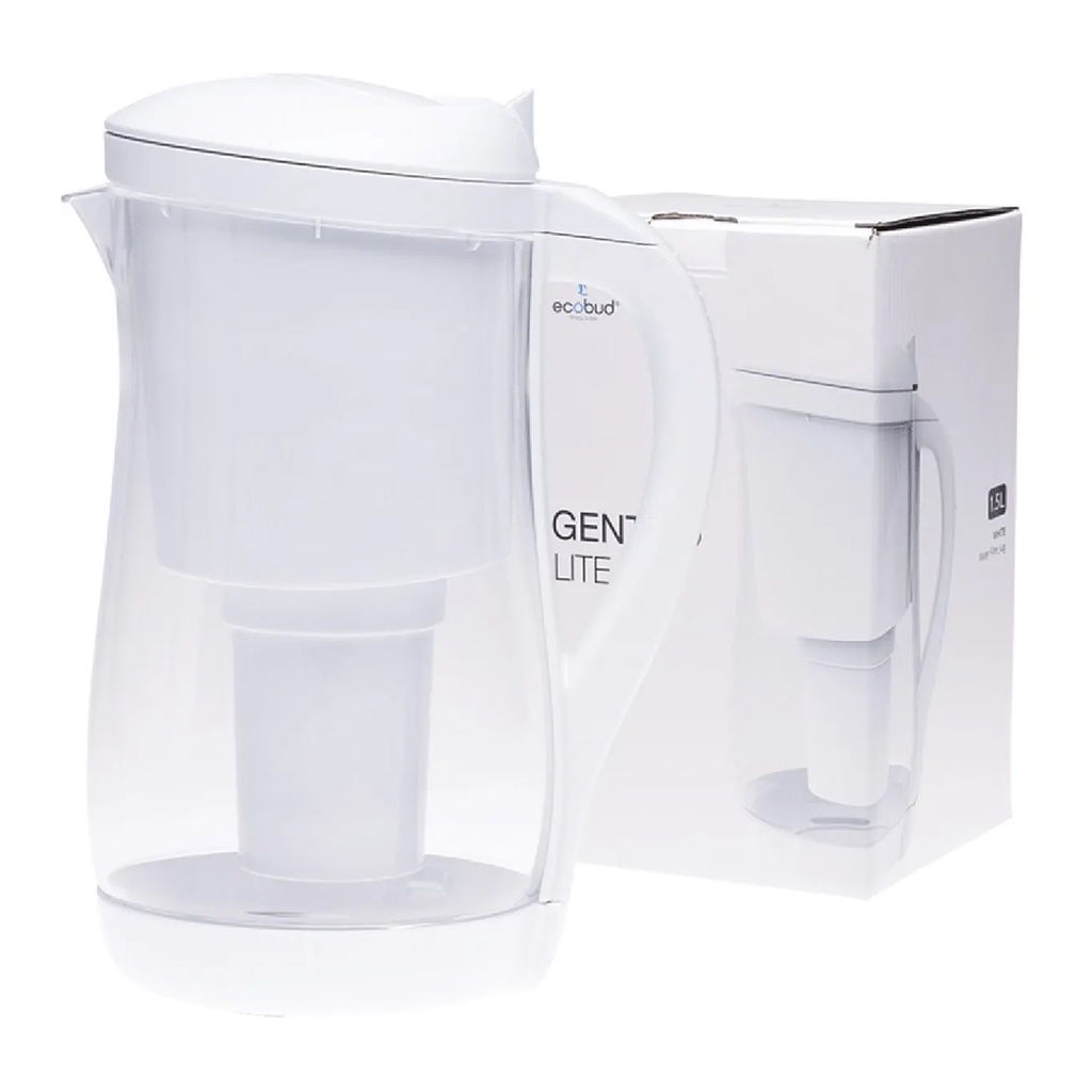 ECOBUD | Gentoo Plastic Water Filter Jug White 1.5L