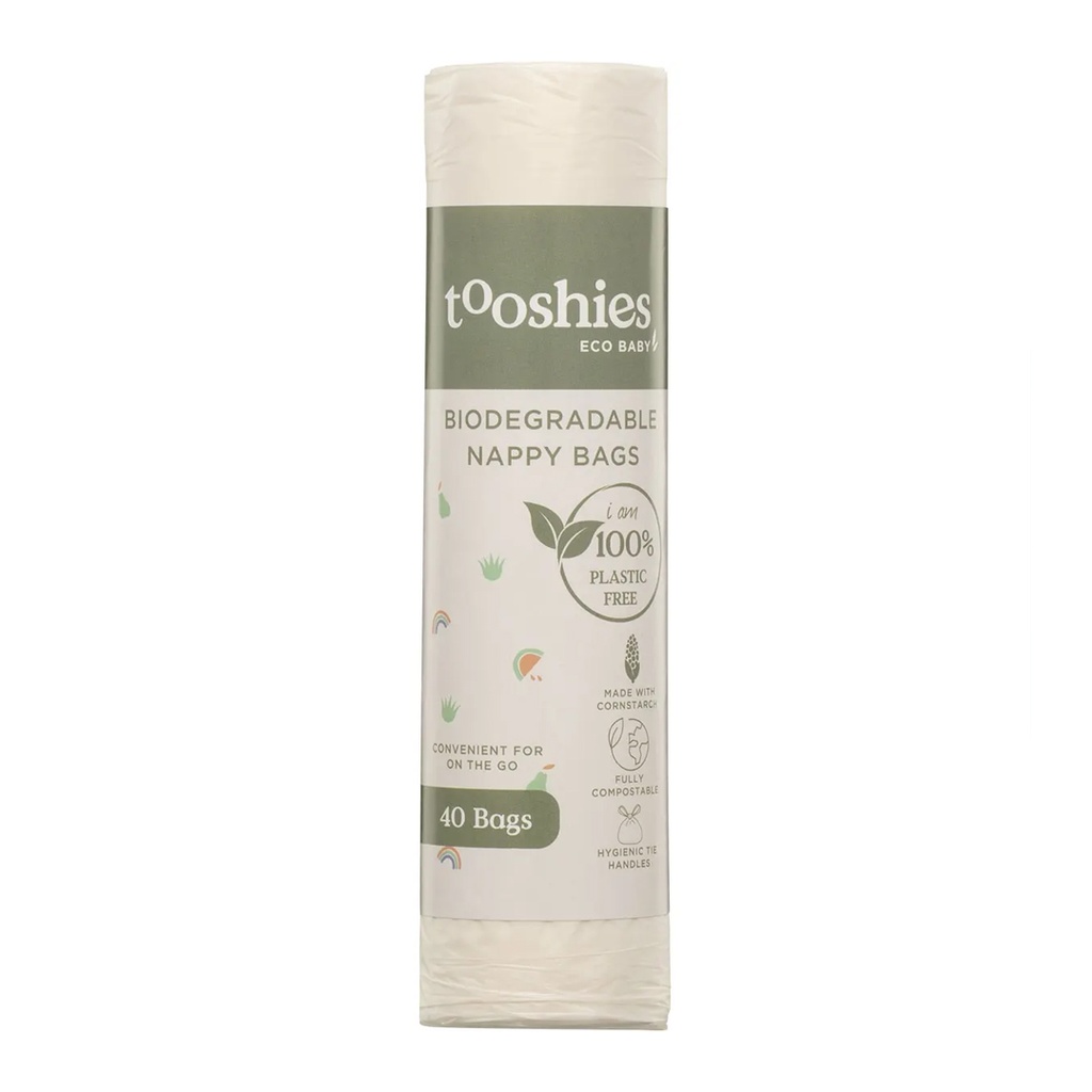 TOOSHIES | Biodegradable Nappy Bags 40pk