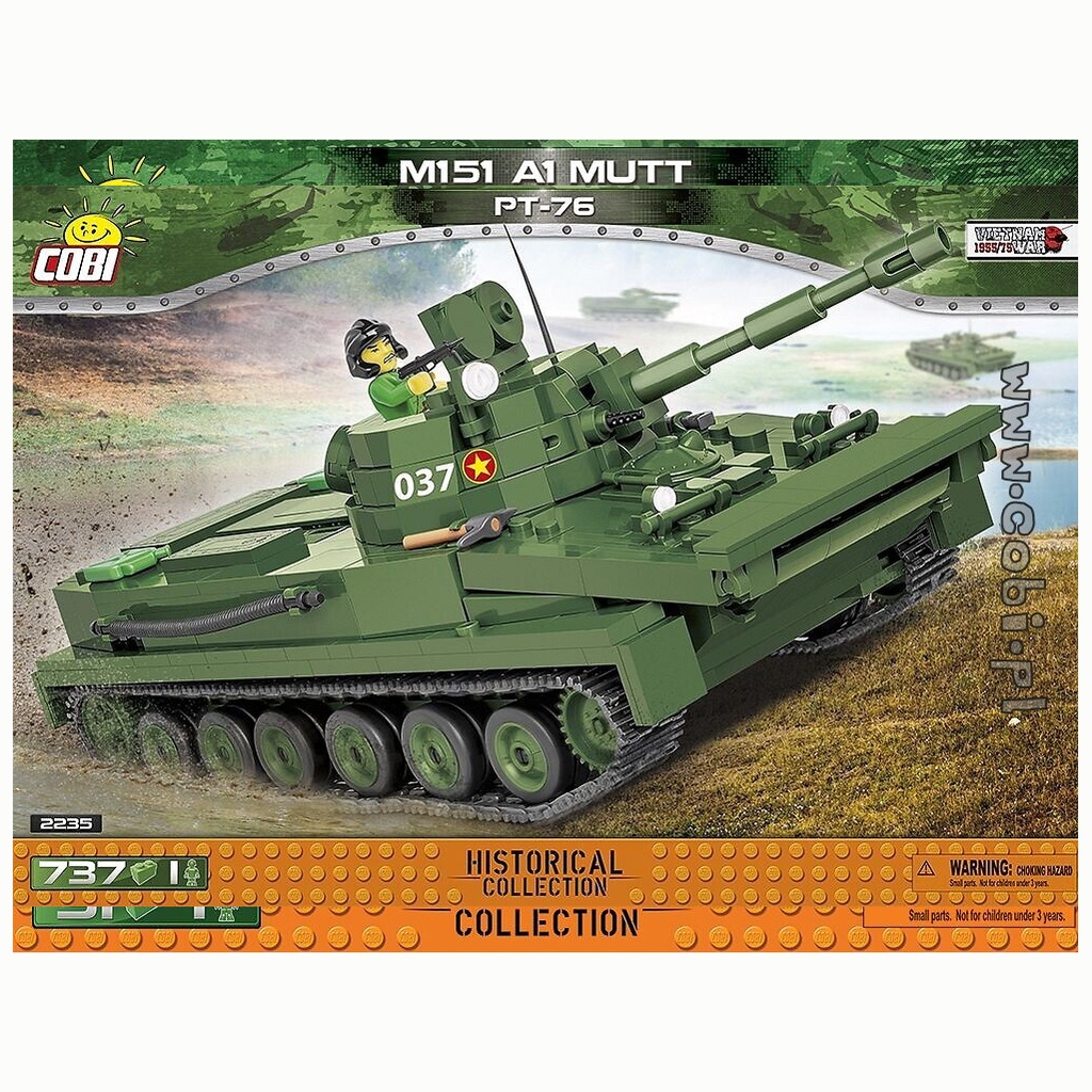 COBI | COBI-2235 Light Amphibious Tank PT-76 737pcs