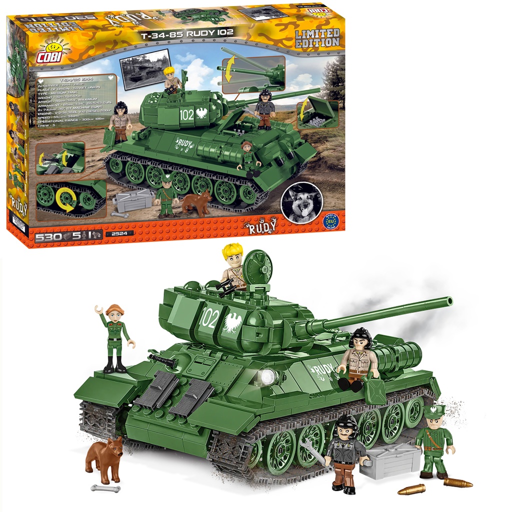COBI | COBI-2524 T34-85 Rudy 102 530pcs