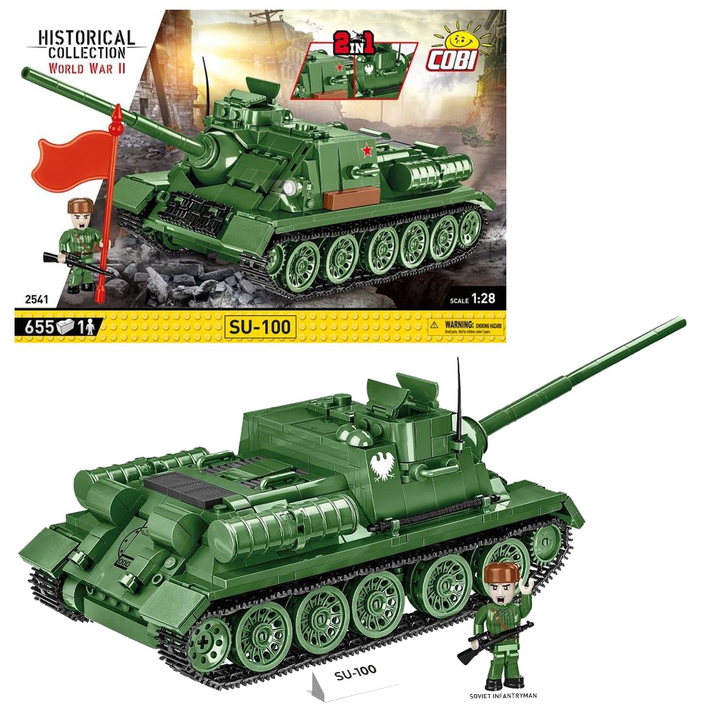 COBI | COBI-2541 HC WWII /254 1/ SU 100 655pcs