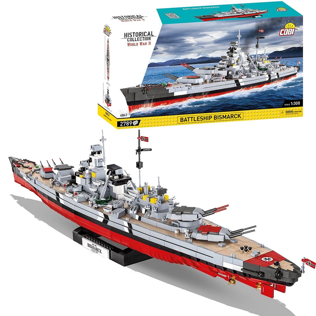 COBI | COBI-4841 | HC WWII /4841/ BATTLESHIP BISMARCK 2789pcs