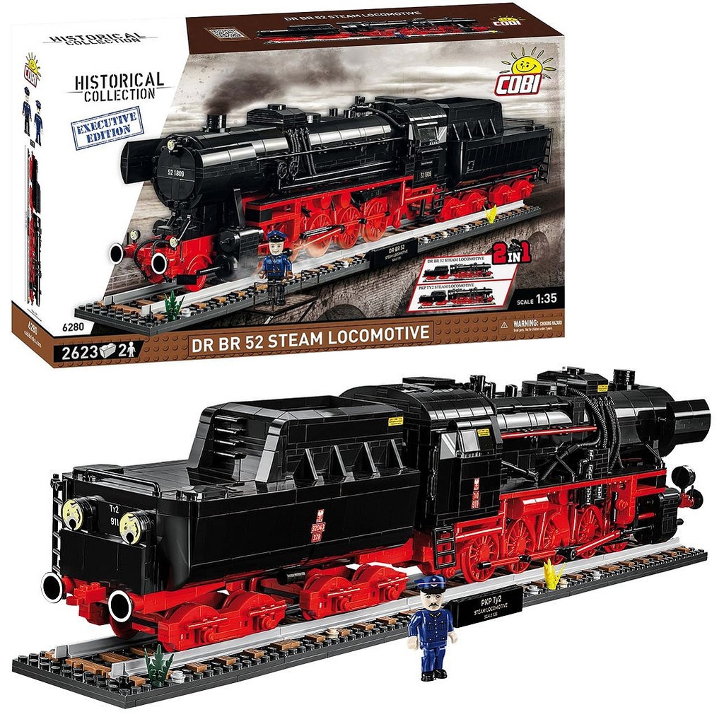 COBI | COBI-6280 | TRAINS /6280/ ORB CLASS62 STEAM LOCOM. EX. ED2470, 2623pcs