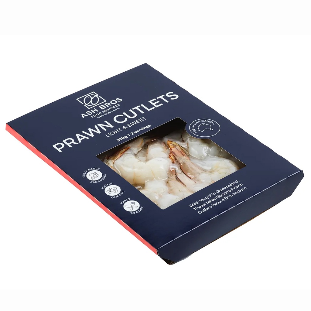 Seafood | Retail Pack - Queensland Prawn Cutlets (Banana) FRESH 280g+
