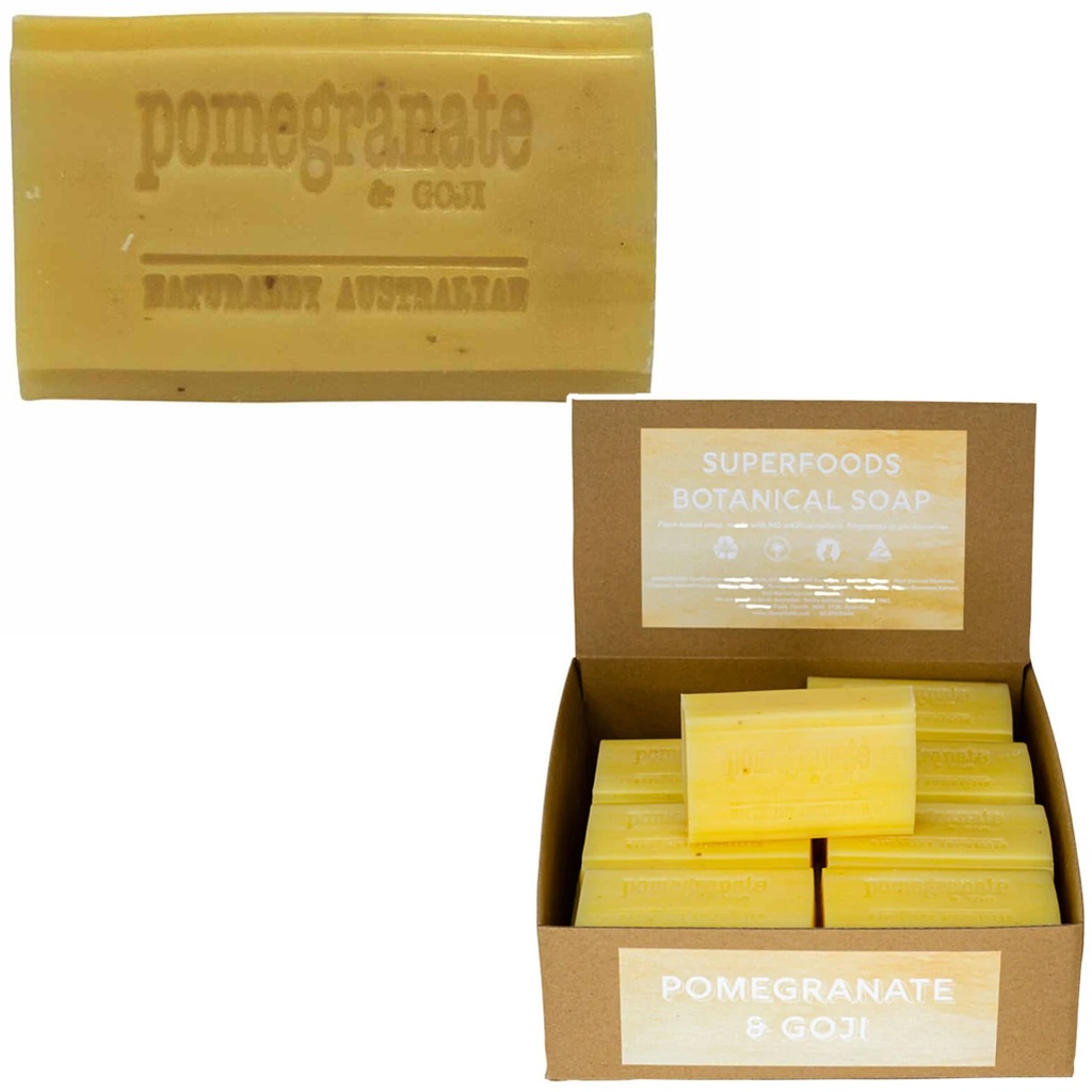 CLOVER FIELDS | Superfood Botanical Pomegranate & Goji Soap, 150g