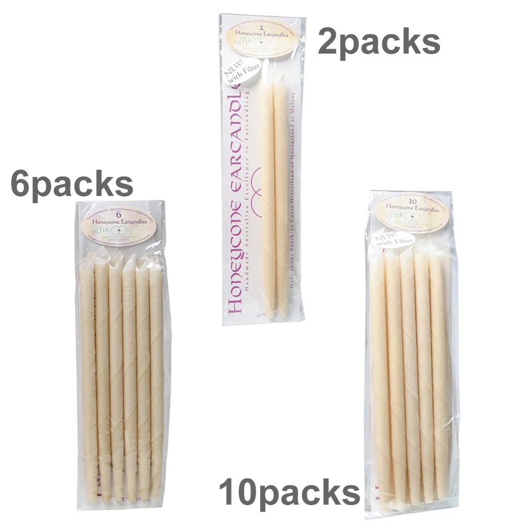 HONEYCONE | Ear Candles with Filter 100% Unbleached Cotton