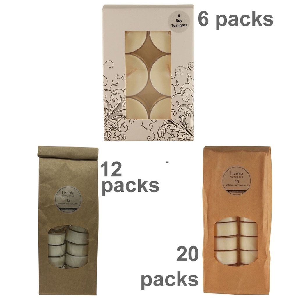 LIVINIA NATURALS | Soy Tea Light Candles