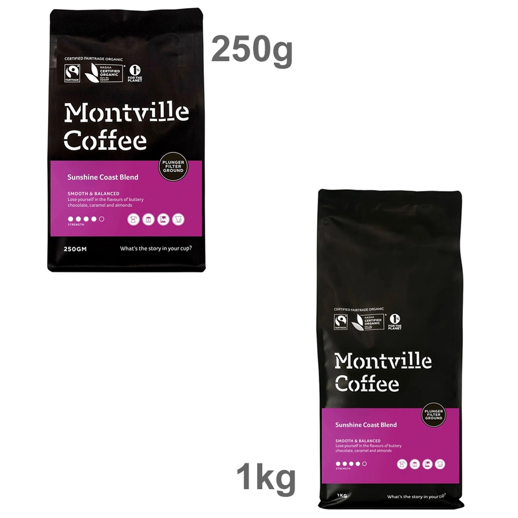 MONTVILLE COFFEE | Coffee Ground Espresso Sunshine Coast Blend