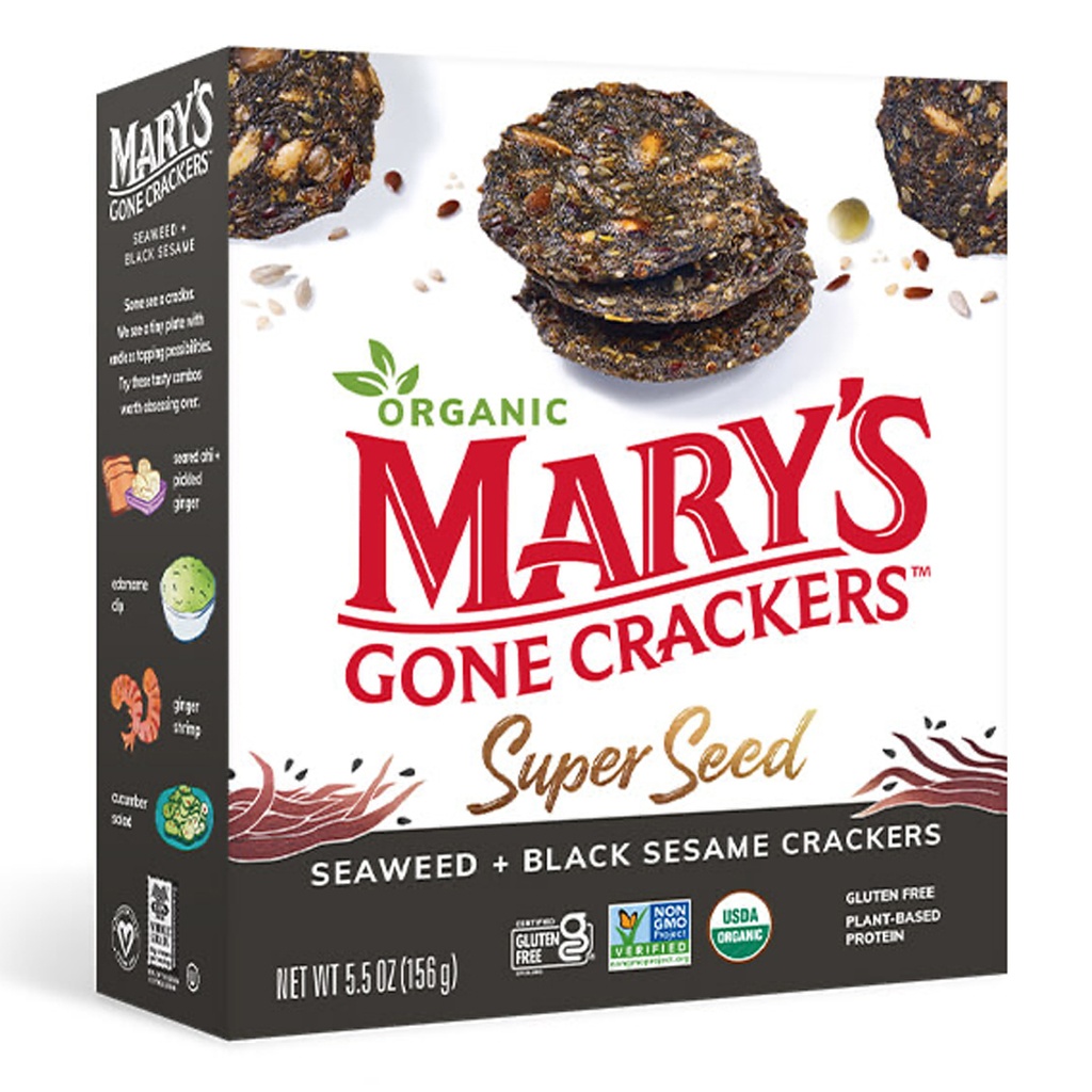 MARY'S GONE CRACKERS | 芝麻种子（海藻与黑芝麻）155g