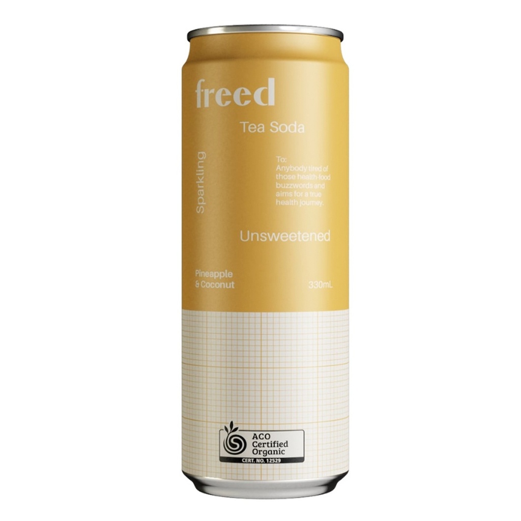 FREED BEVERAGES | 有機鳳梨椰子氣泡茶飲，330ml