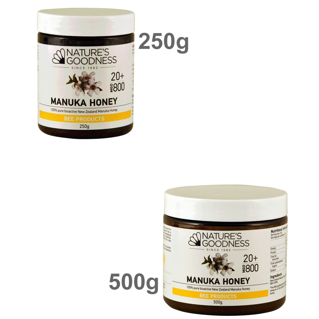 NATURE'S GOODNESS | 麥盧卡蜂蜜（100% 純生物活性紐西蘭），MGO 800