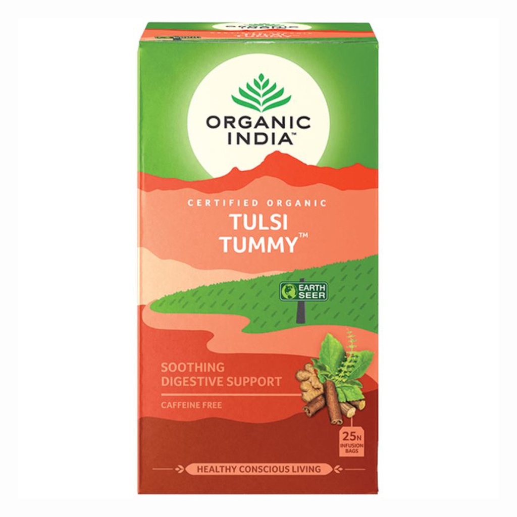ORGANIC INDIA | Tulsi Tummy Tea, 25 packs per box