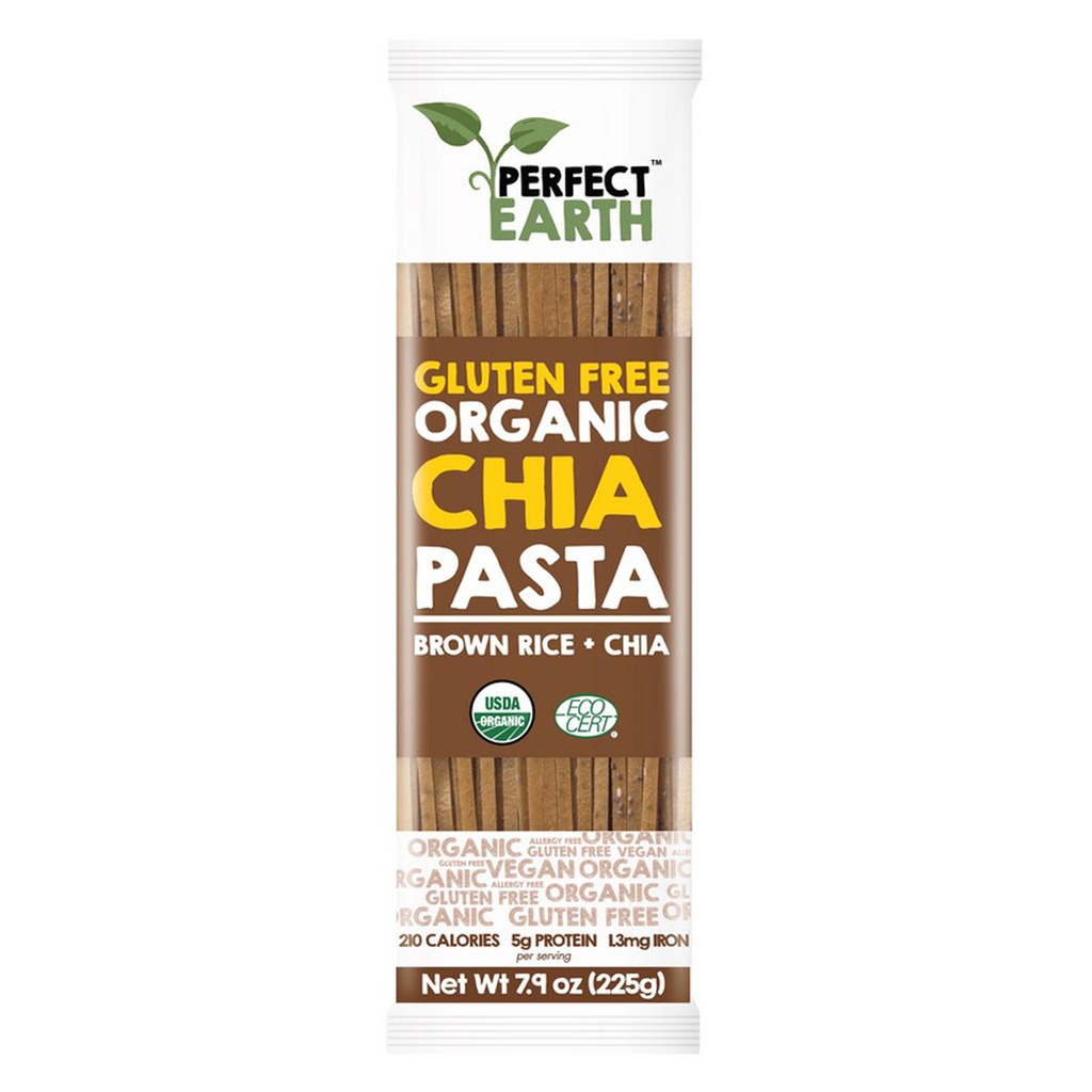 PERFECT EARTH | Organic Rice & Chia Pasta - Brown, 225g