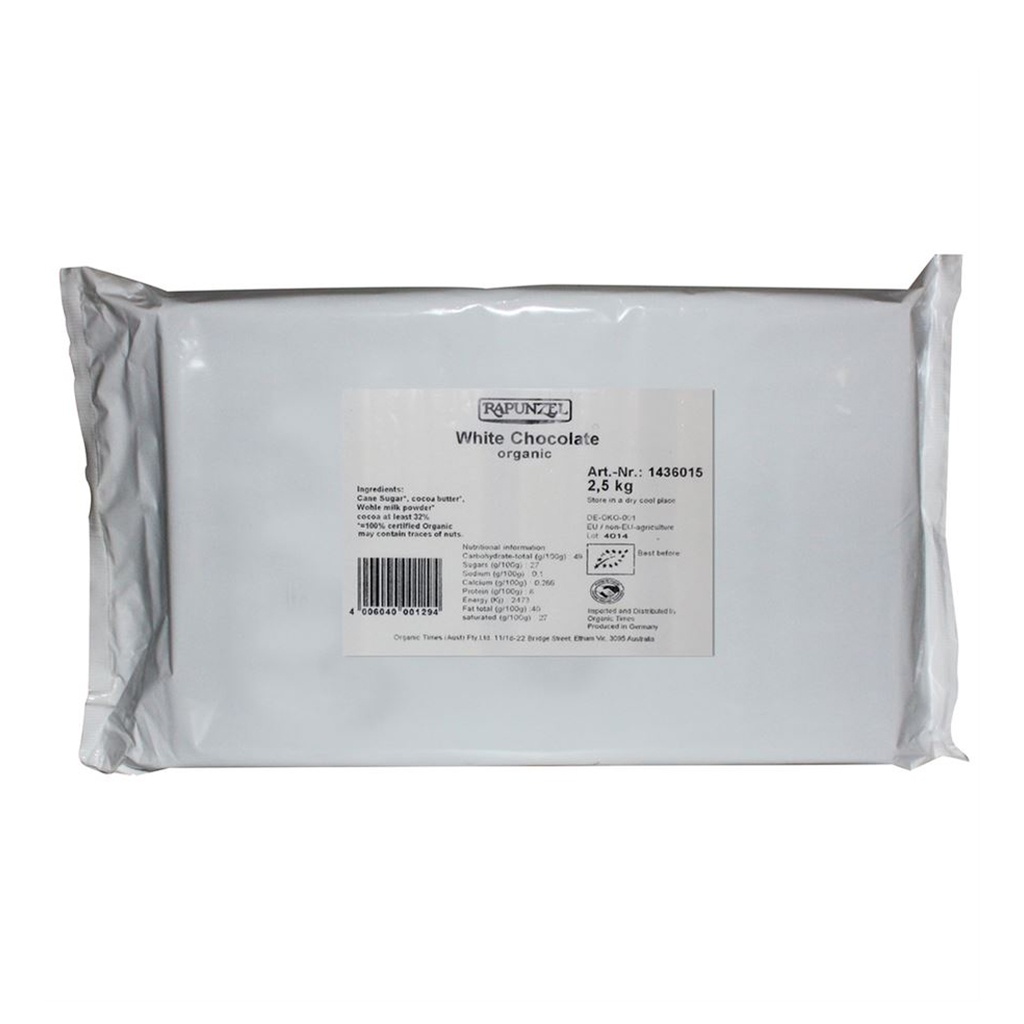 ORGANIC TIMES | 白包覆巧克力 2.5kg