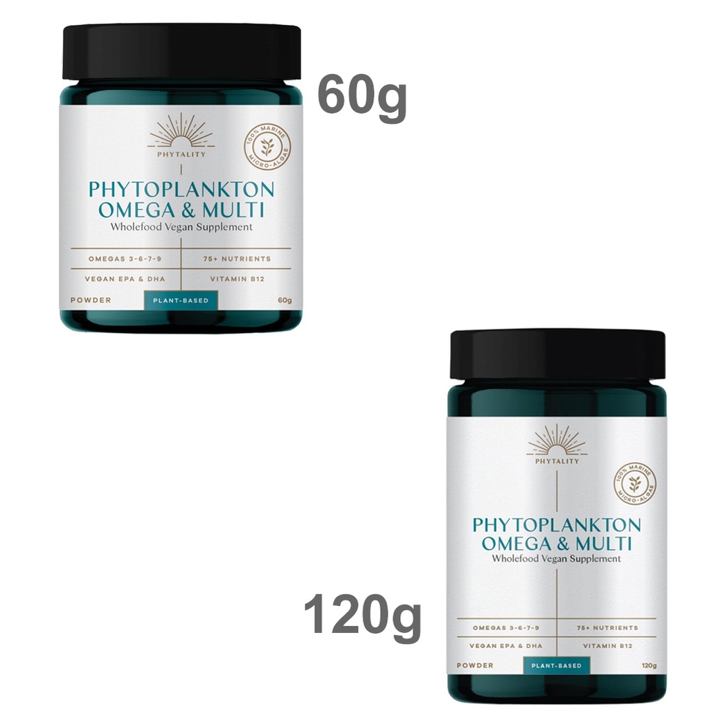 PHYTALITY | Phytoplankton Omega & Multi 〔Wholefood Vegan Supplement〕 - Powder