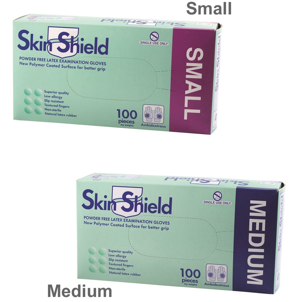 SKIN SHIELD | 无粉乳胶手套 x 100入