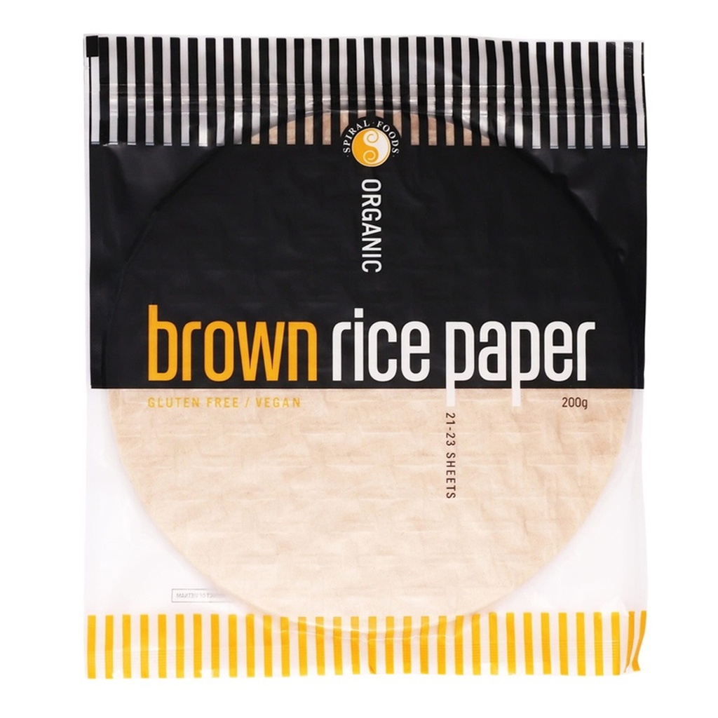 SPIRAL | Organic Brown Rice Paper 200g