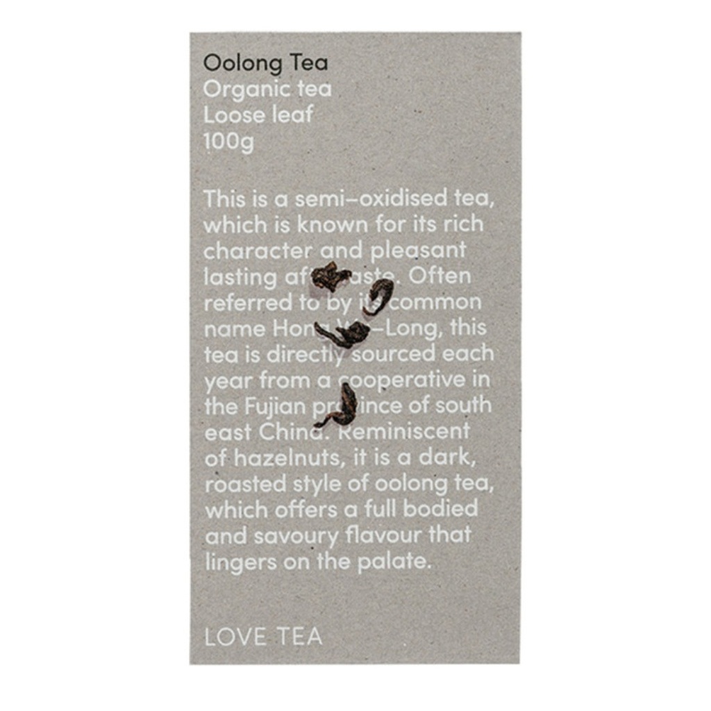 LOVE TEA | Organic Oolong Tea Loose Leaf 100g