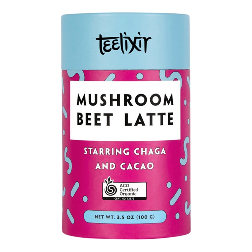 TEELIXIR | 有机蘑菇甜菜拿铁（含恰加与可可），100g
