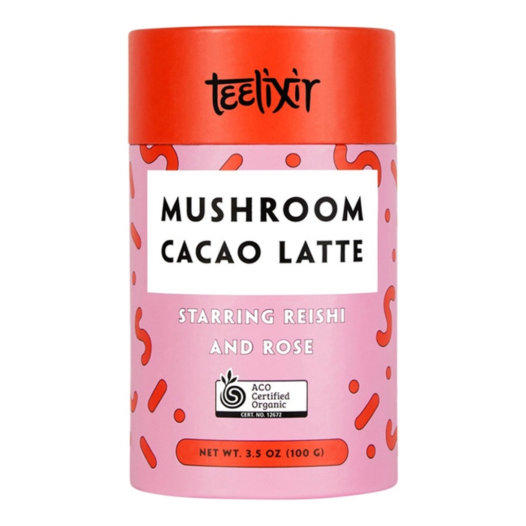 TEELIXIR | 有机蘑菇可可拿铁（含灵芝与玫瑰），100g