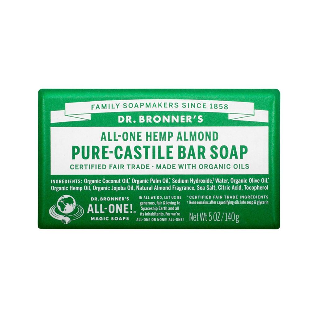 DR. BRONNER'S | Pure-Castile Bar Soap (Hemp All-One) Almond, 140g