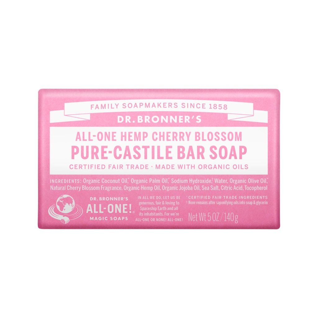 DR. BRONNER'S | Pure-Castile Bar Soap (Hemp All-One) Cherry Blossom 140g