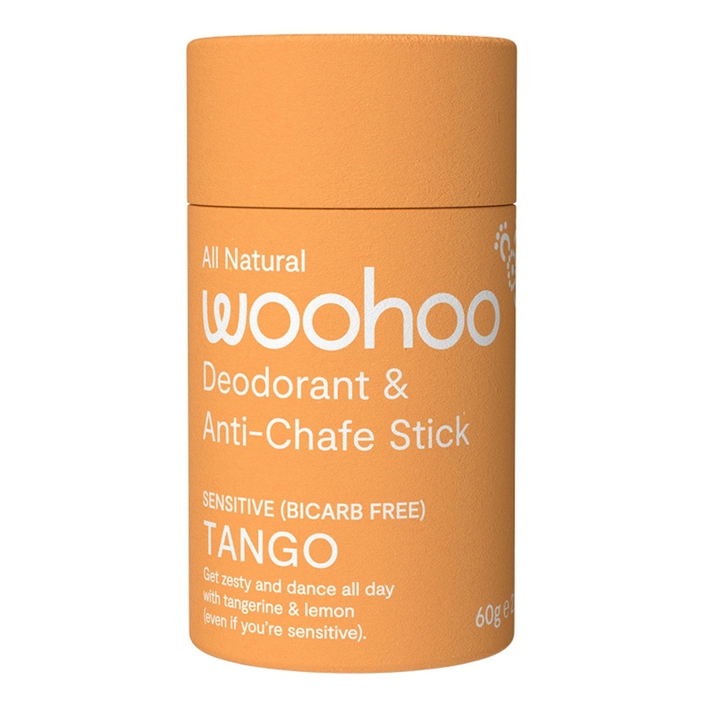 WOOHOO | Deodorant & Anti-Chafe Stick Tango (Sensitive Bicarb Free) 60g