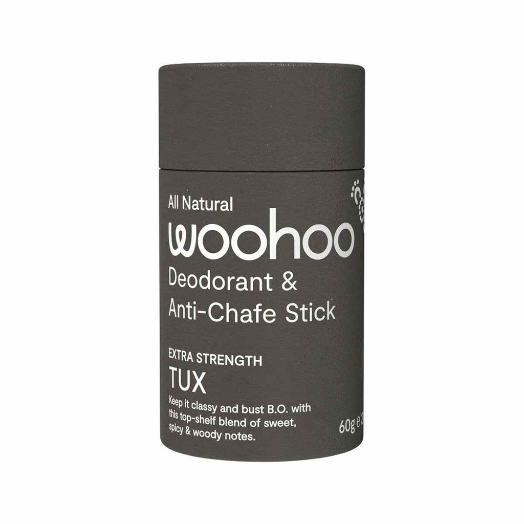 WOOHOO | Deodorant & Anti-Chafe Stick Tux (Extra Strength) 60g