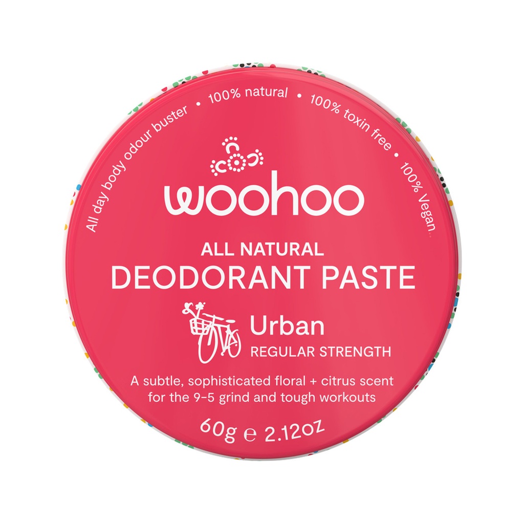 WOOHOO | Deodorant Paste Urban (Regular Strength) Tin 60g
