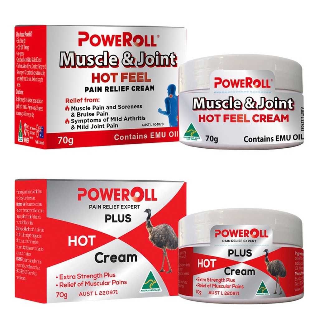 POWEROLL | Pain Relief Plus (Hot Feel) Cream 70g