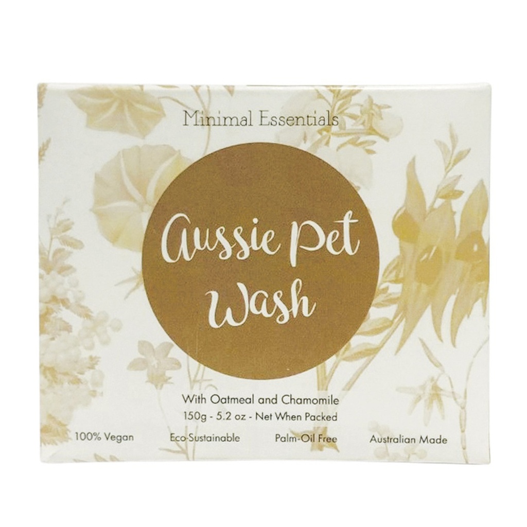 MINIMAL ESSENTIALS | Aussie Pet Wash Bar with Oatmeal & Chamomile 150g