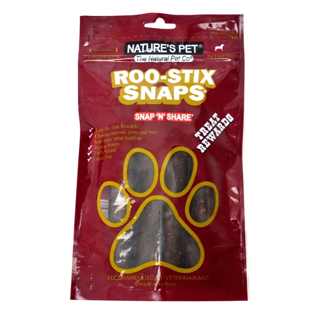NATURE'S PET | Roo-Stix Snaps x 6 Pack