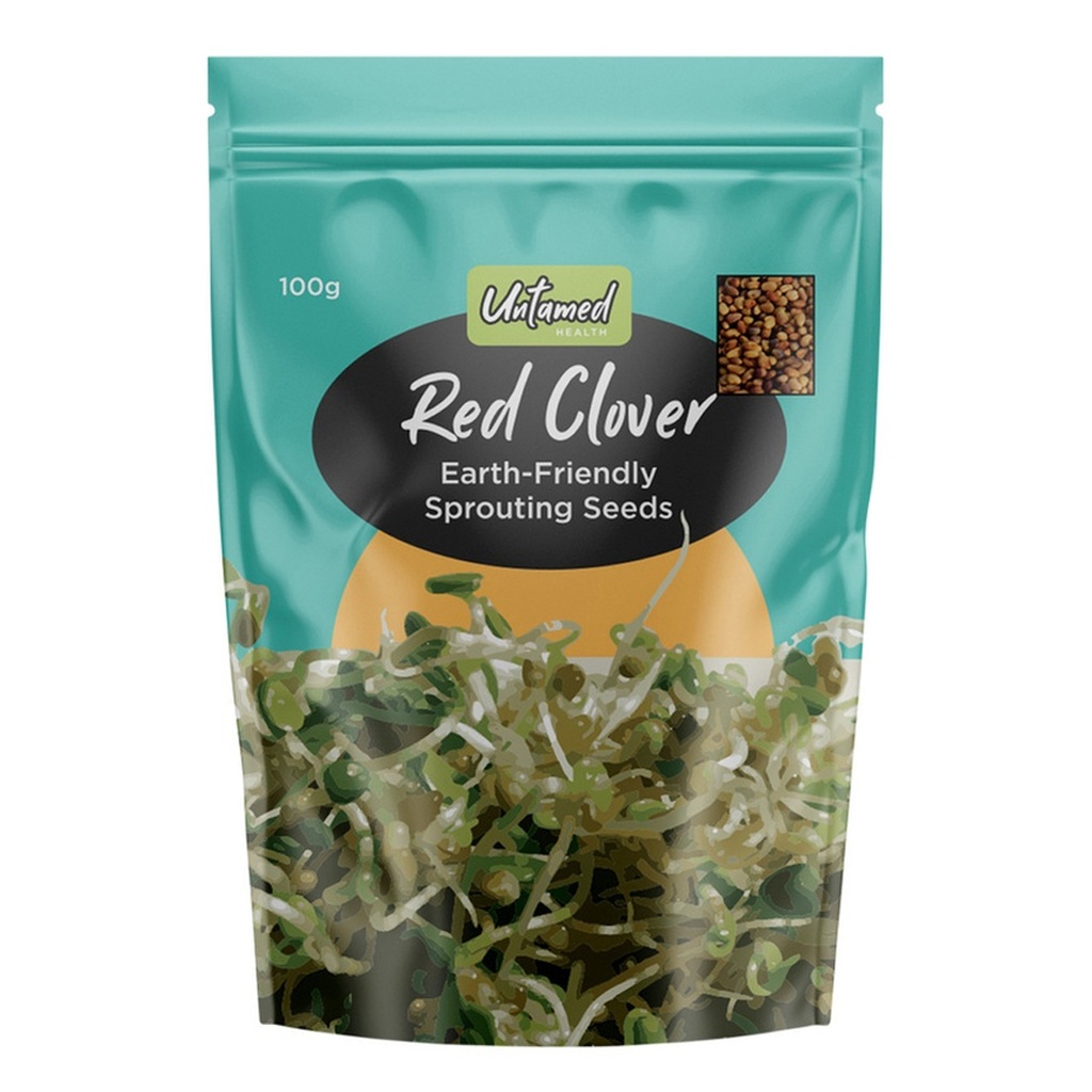 UNTAMED HEALTH | Organically Grown Sprouting Seeds Red Clover 100g