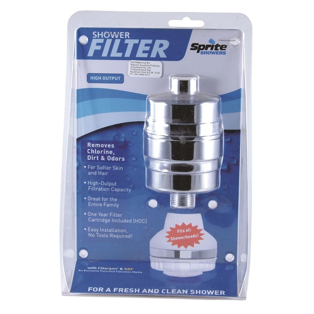NATURE'S SUNSHINE | Sprite Shower Filter Unit Chrome