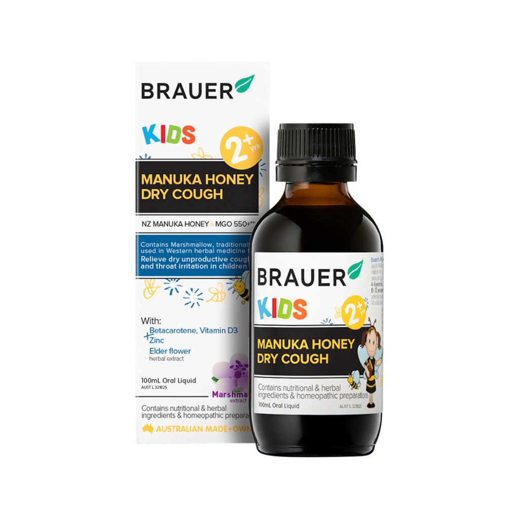 BRAUER | Kids Manuka Honey Dry Cough Oral Liquid 100ml