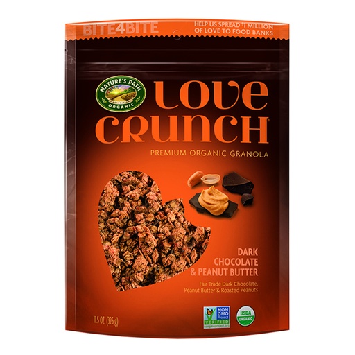 NATURE'S PATH ORGANIC | Organic Love Crunch Granola Dark Chocolate & Peanut Butter 325g