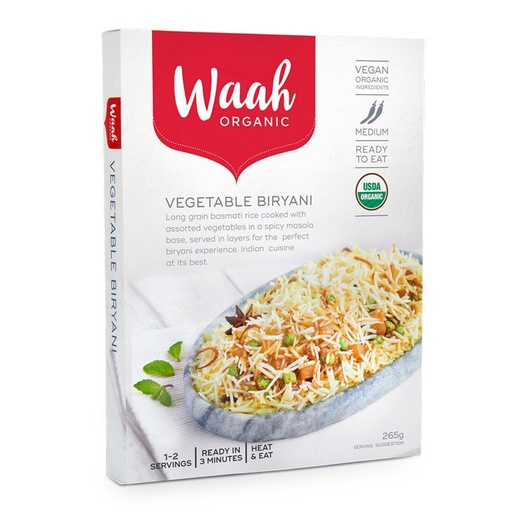 WAAH ORGANICS | Vegetable Biryani 265g
