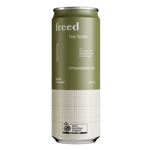 FREED BEVERAGES | 有机苹果姜味气泡茶饮，330ml
