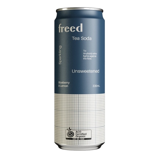 FREED BEVERAGES | 有机蓝莓柠檬气泡茶饮，330ml