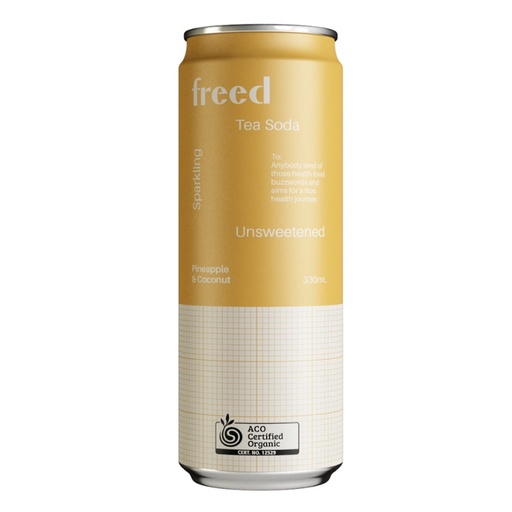 FREED BEVERAGES | 有机凤梨椰子气泡茶饮，330ml