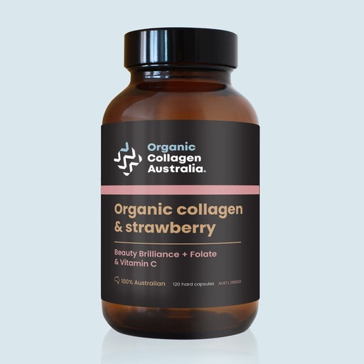 ORGANIC COLLAGEN AUSTRALIA | 有機膠原蛋白與草莓，120顆膠囊