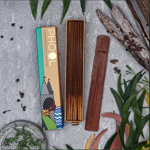 PHOOL | Natural Incense Sticks - Eucalyptus, 40 units