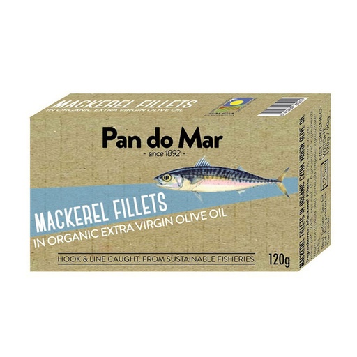 PAN DO MAR | 有機橄欖油浸漬鯖魚片 120g