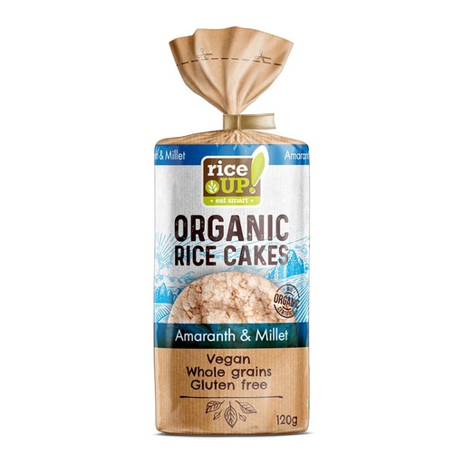 RICE UP | Organic Brown Rice Cakes Millet & Amaranth 120g